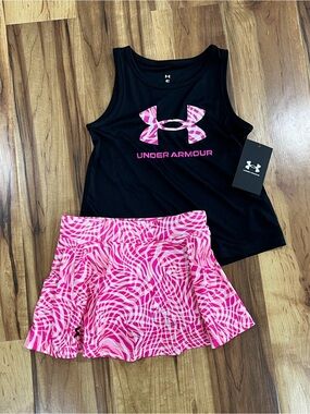 Under Armour Girls 12 Months Tank & Skirt Set, New